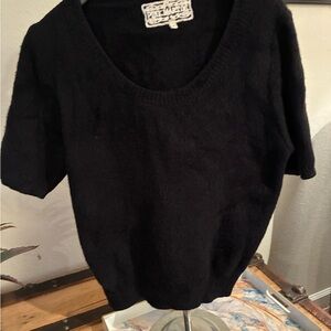 Pink Martini Black Scoop Neck Sweater